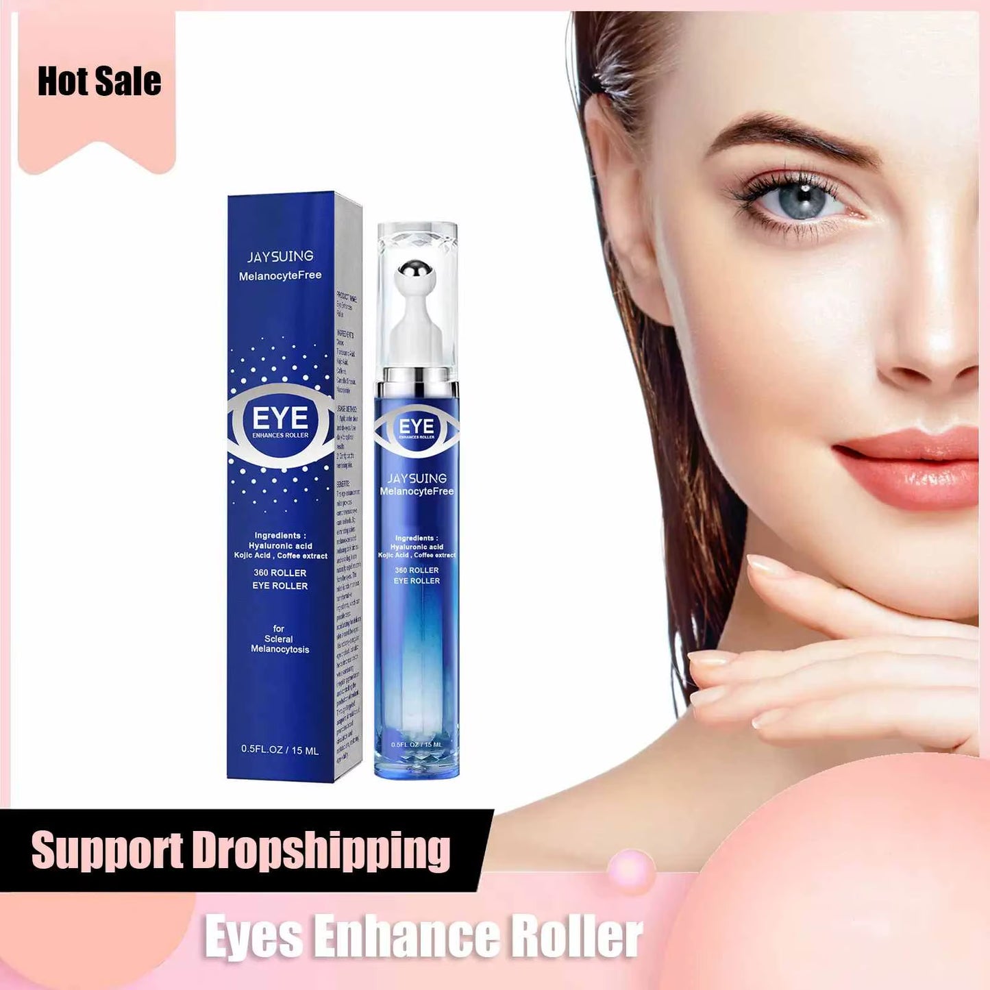 Anti Dark Circles Eye Serum Anti-Fatigue Dark Circles Fade Fine Lines under the Eyes Remove Eye Bags Puffiness Eye Massager Care