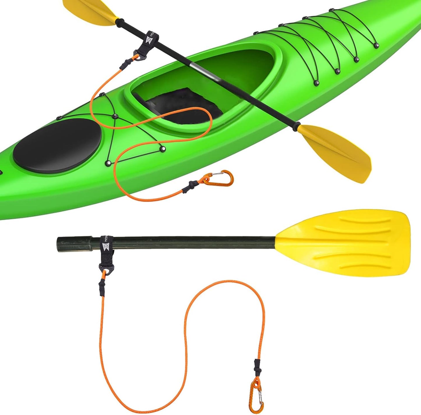 Kayak Paddle Leash, Paddle Leash Lightweight Coiled Kayak Rod Leashes for SUP Kayaking Canoing Fishing Boating