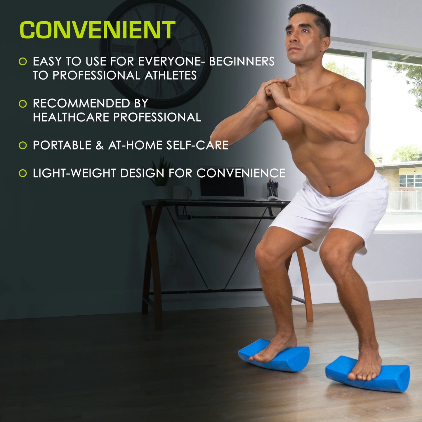 Flex Foam Rollers, Full and Half, 36"L or 12"L for Muscle Therapy (MFR), Core Stabilization and Balance Exercises