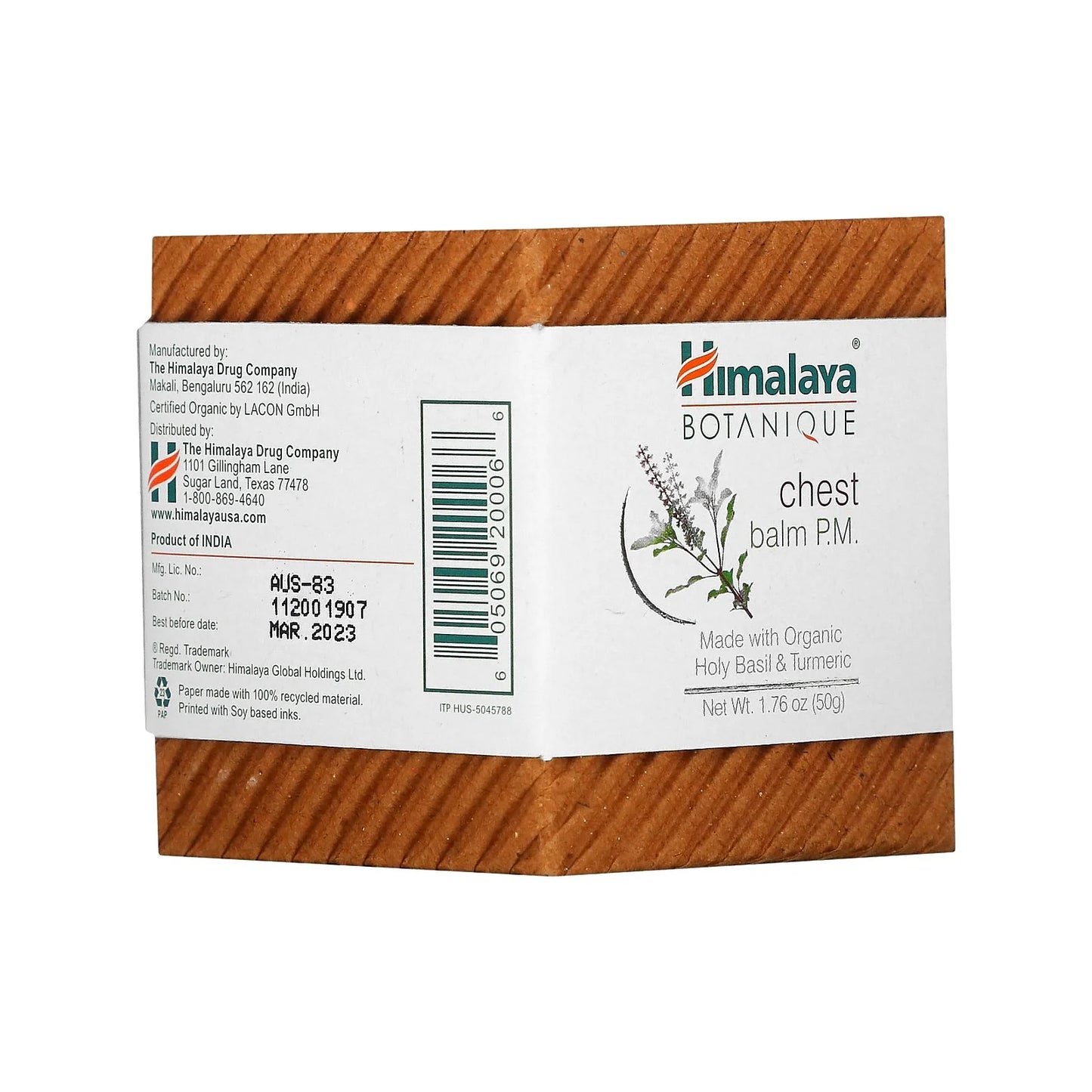 Botanique Chest Balm P.M. 1.76 Oz Balm