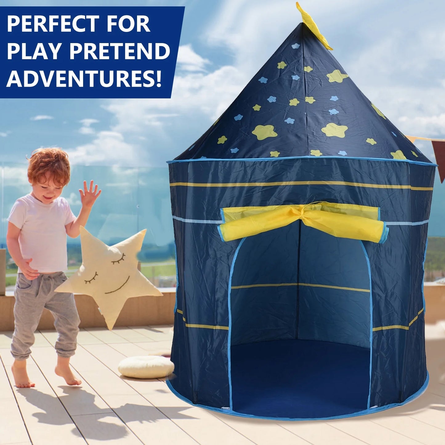 Baby Tent Pop up Play Tent Indoor Outdoor Portable Foldable Princess Castle Play Tent Birthday Gifts for Toddler