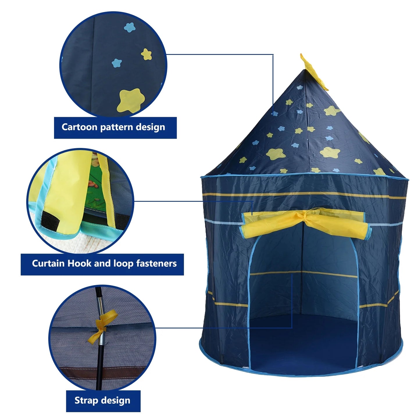 Baby Tent Pop up Play Tent Indoor Outdoor Portable Foldable Princess Castle Play Tent Birthday Gifts for Toddler