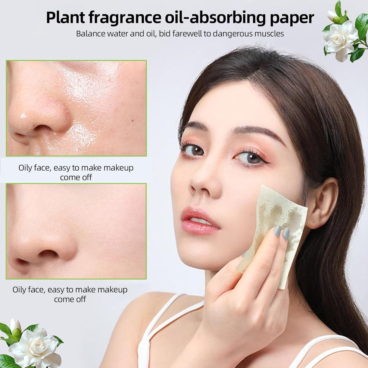 500 Pieces Facial Oil Blotting Paper Facial Skin Care Oil Control Film Oil Absorbing Sheets