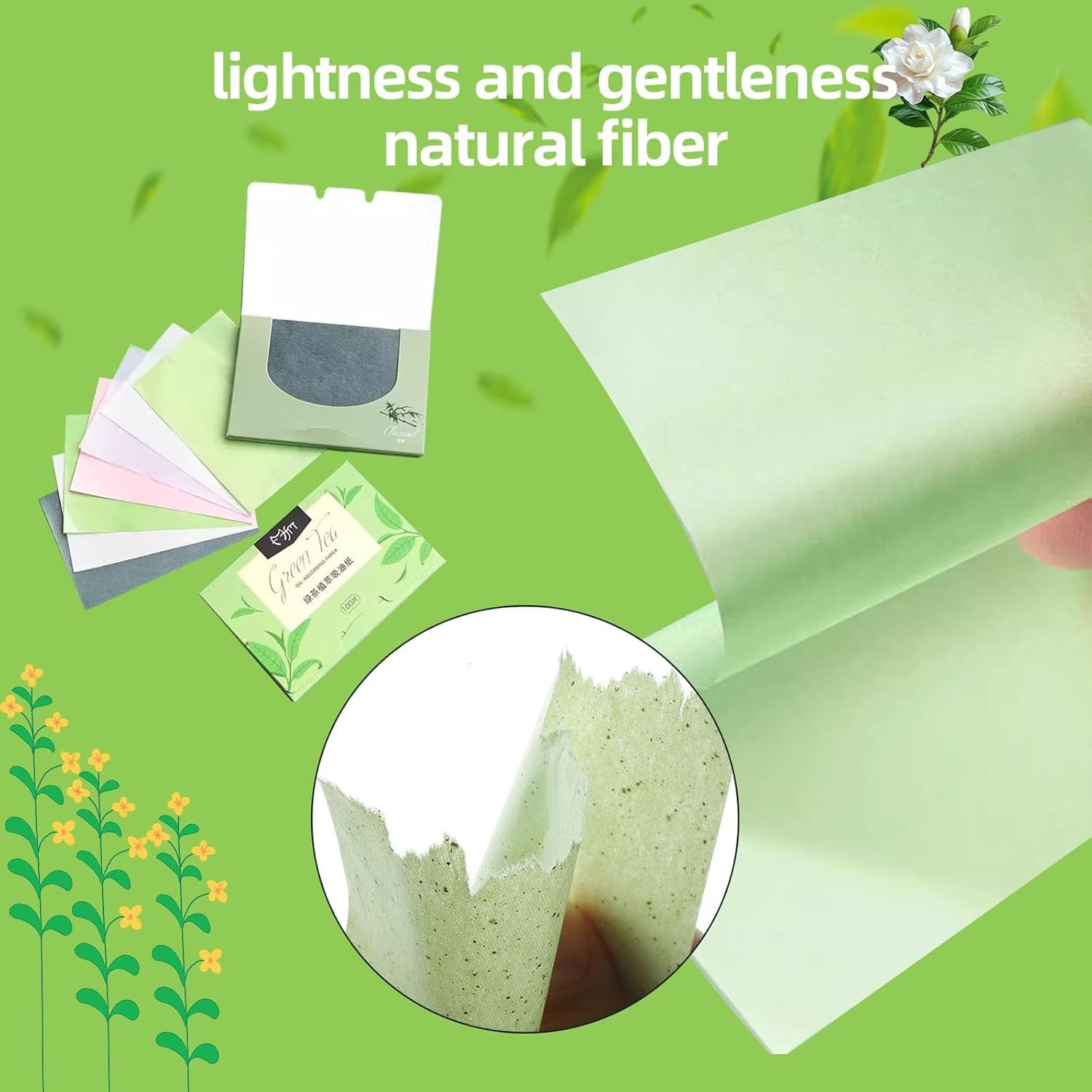 500 Pieces Facial Oil Blotting Paper Facial Skin Care Oil Control Film Oil Absorbing Sheets