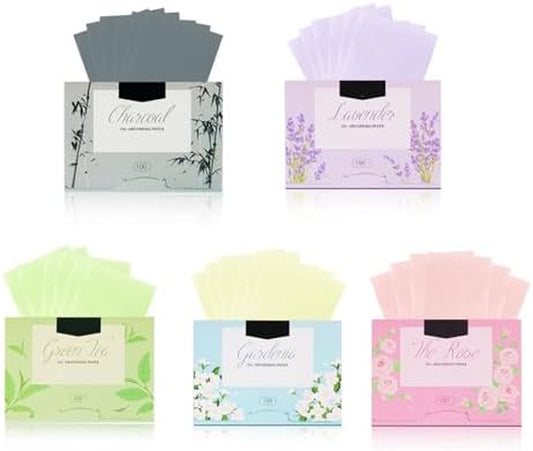 500 Pieces Facial Oil Blotting Paper Facial Skin Care Oil Control Film Oil Absorbing Sheets