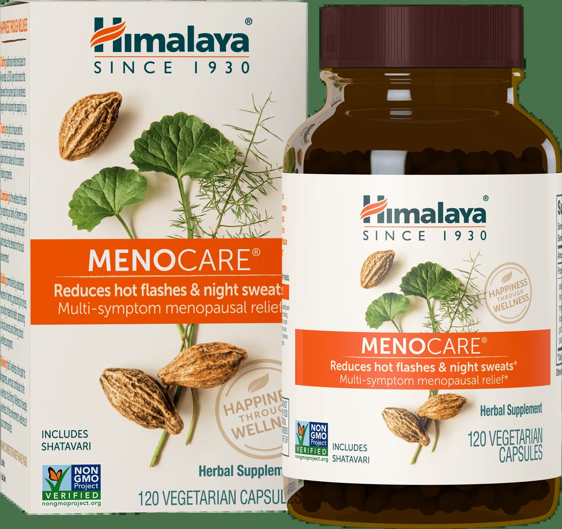 Menocare with Shatavari for Multi-Symptom Menopause Relief, 120 Capsules
