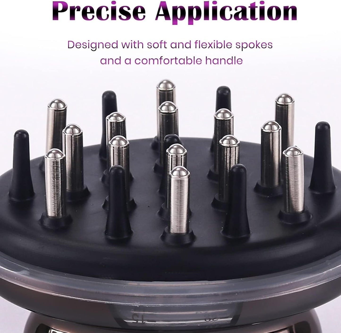 Scalp Massager, Scalp Applicator Comb, Hair Brush for Hair Oil Serum - Relaxing Head Massage, Precise Application, and Hair Growth (Gold)