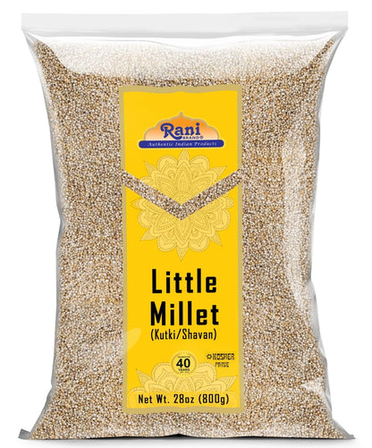 Rani Little Millet (Panicum Sumatrense) Whole Ancient Grain Seeds 28Oz (800G) ~ All Natural | Gluten Friendly | NON-GMO | Kosher | Vegan | Indian Origin | Kutki / Shavan / Saamai / Sama Kannada