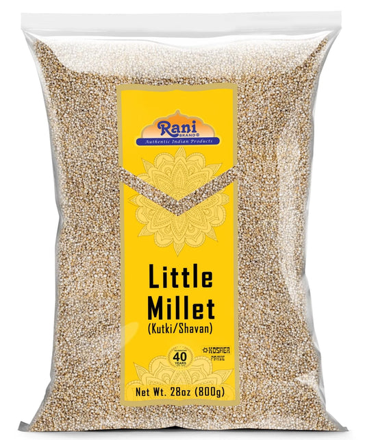 Rani Little Millet (Panicum Sumatrense) Whole Ancient Grain Seeds 28Oz (800G) ~ All Natural | Gluten Friendly | NON-GMO | Kosher | Vegan | Indian Origin | Kutki / Shavan / Saamai / Sama Kannada