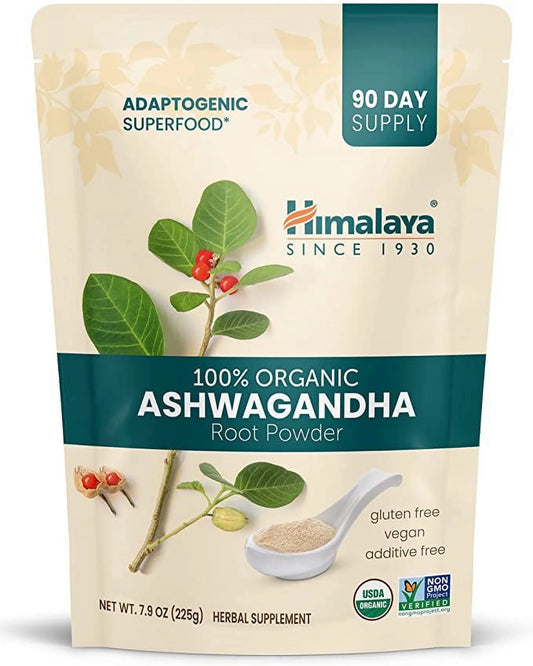 Organic Ashwagandha Powder, Adaptogenic Superfood for Protein Shakes & Smoothies, 7.9 Oz, 3 Month Supply