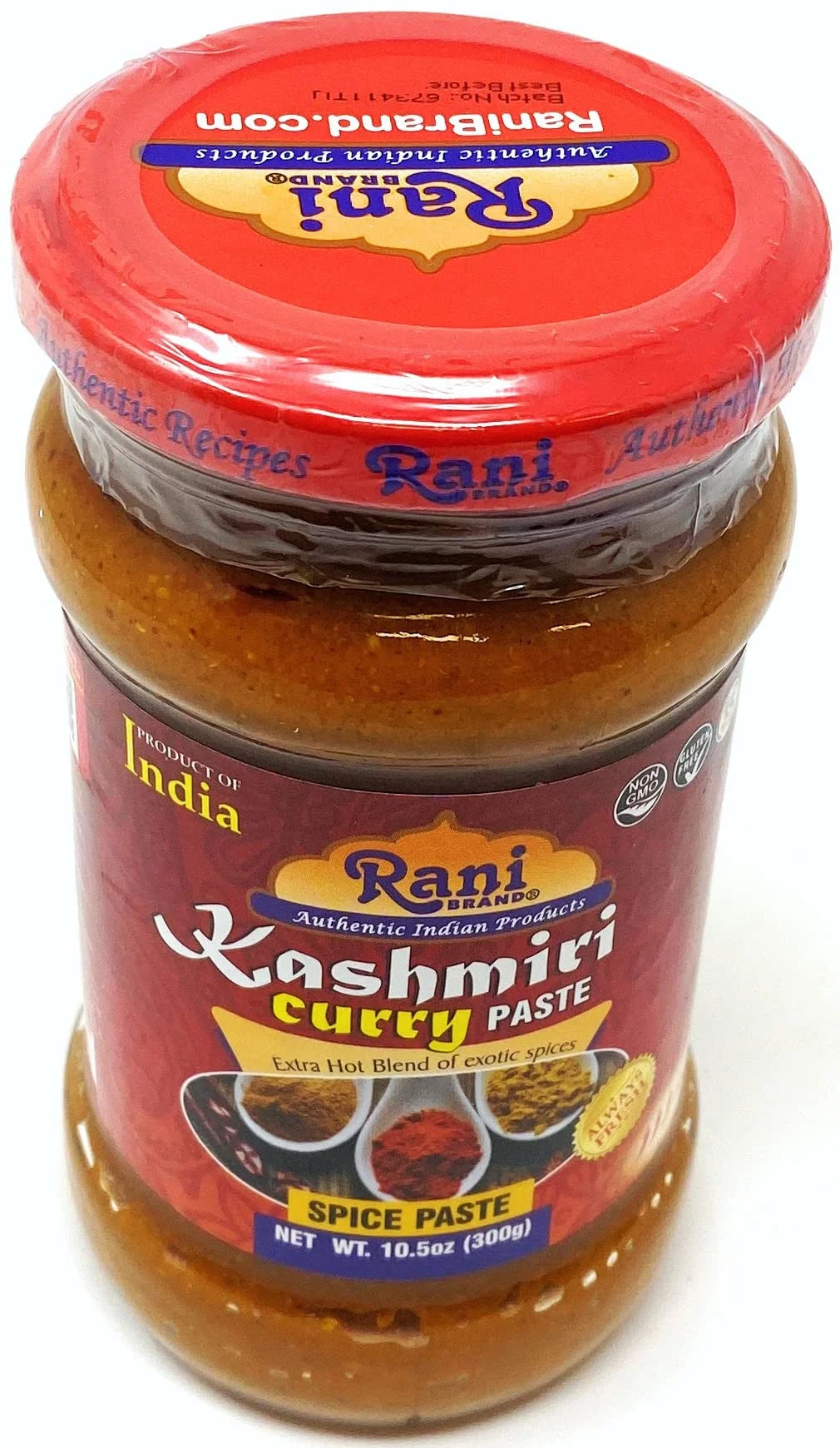 Rani Kashmiri Masala Curry Paste 10.5Oz (300G) Glass Jar ~ All Natural | NON-GMO | Vegan | Gluten Free | Indian Origin, Cooking Spice Paste
