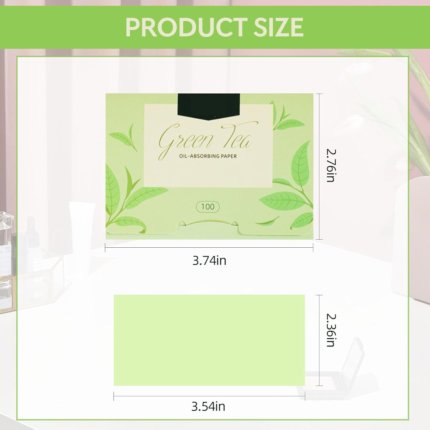 500 Pieces Facial Oil Blotting Paper Facial Skin Care Oil Control Film Oil Absorbing Sheets