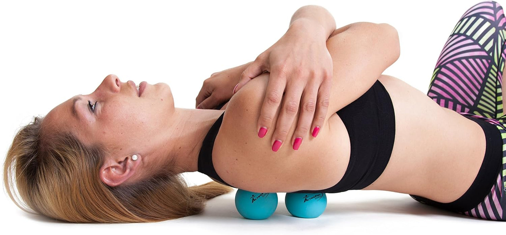 Massage Therapy Balls by  ● Best 4 Deep Pressure, Trigger Point, Myofascial Release & Physical Therapy ● Used in Yoga, Pilates ● Instant Tension & Pain Relief ● Relax Sore Muscles ● Set of 2 Extra Firm Rubber Balls Sized Ø2¾ʺ W/Mesh Bag