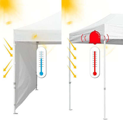 USA Instant Canopy Sunwall Tent Sidewalls for 10X10 Pop up Canopy Tent,1 Pack Sidewall Only (Burgundy)