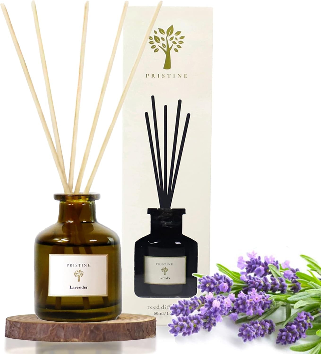 Lavender Dream Reed Diffuser for Home | Fresh Lavender & Eucalyptus Room Fragrance Reed Diffusers, Oil & Room Diffusers with Reeds Stick Set | Home Fragrance Scent Diffuser for Relaxation
