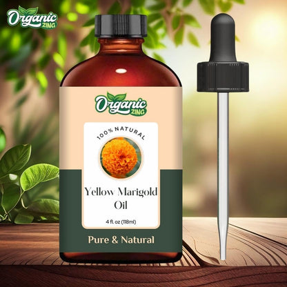 Yellow Marigold (Tagetes Erecta) Oil | Pure & Natural Essential Oil for Aroma, Diffusers & Skincare - 118Ml/3.99Fl Oz