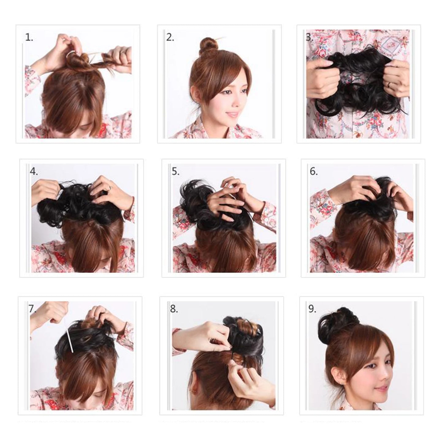 Synthetic Hair Bun Extensions Messy Hair Scrunchies Hair Pieces for Women Hair Donut Updo Ponytail