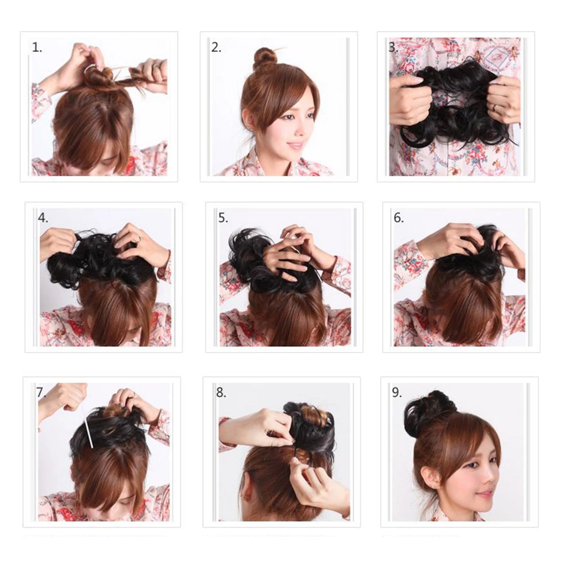 Synthetic Hair Bun Extensions Messy Hair Scrunchies Hair Pieces for Women Hair Donut Updo Ponytail