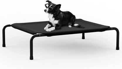 Elevated Dog Bed for Small Medium Large Dogs and Pets Portable Raised Pet Cooling Cot with Breathable Mesh Durable Frame Washable Ped Bed for Camping or Beach Indoor or Outdoor Use, a M