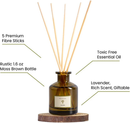 Lavender Dream Reed Diffuser for Home | Fresh Lavender & Eucalyptus Room Fragrance Reed Diffusers, Oil & Room Diffusers with Reeds Stick Set | Home Fragrance Scent Diffuser for Relaxation