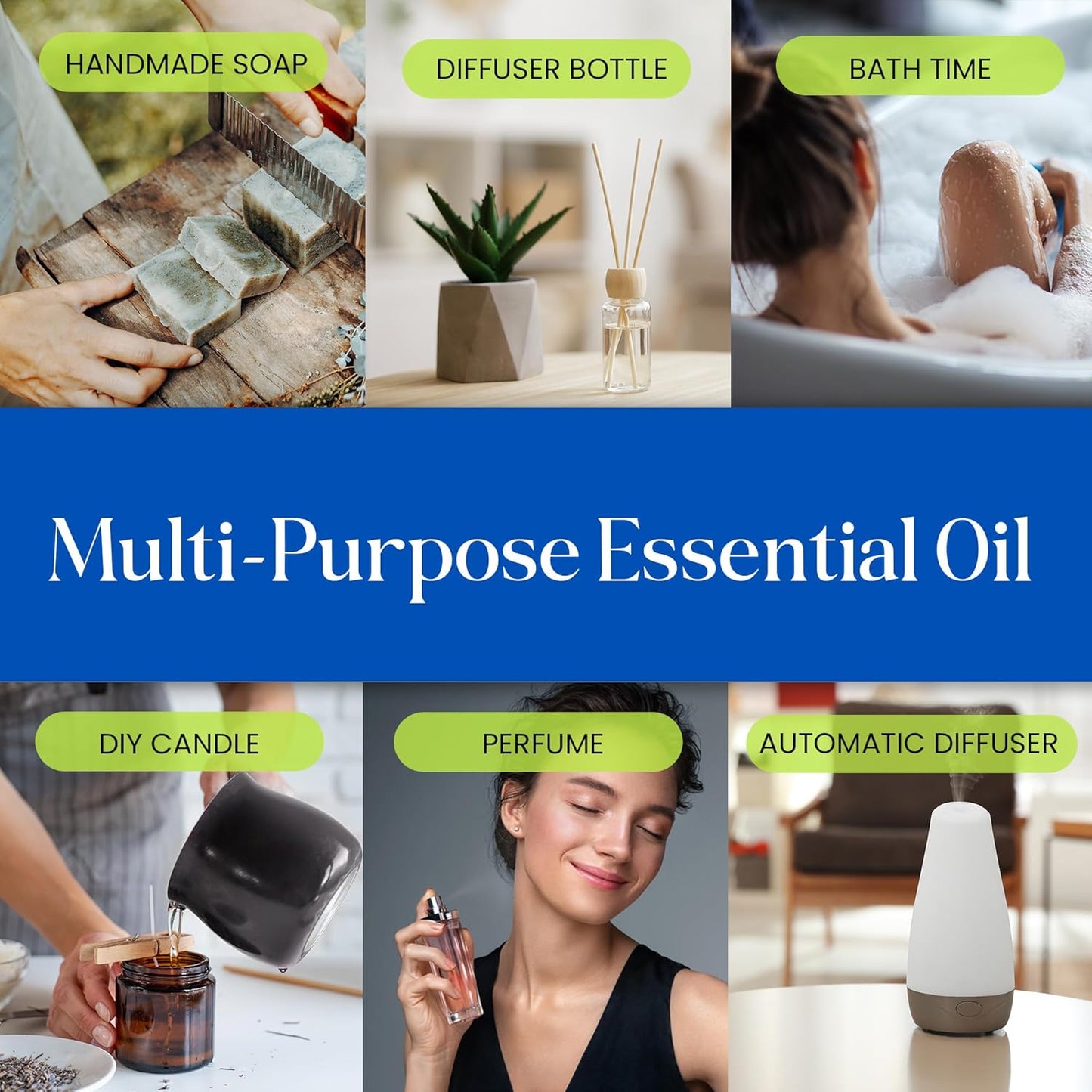 Premium Grade Ylang Ylang Essential Oil, 100% Pure & Undiluted, Relaxing Scent, Natural Essential Oil for Humidifier, Aromatherapy Oil, Fragrance Oil - Huile Essentielle 0.3Oz (10Ml)