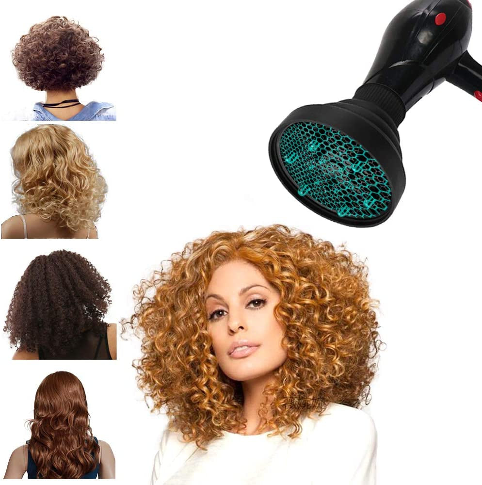 Universal Collapsible Hair Dryer Diffuser Attachment- Salon Grade Tool,Lightweight Foldable Portable Travel Folding Design Fit Most of Blow Dryers-Black