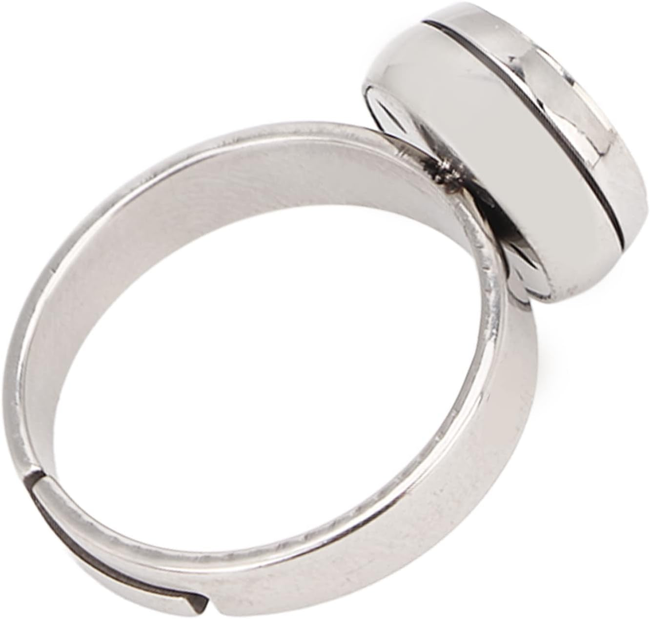 Essential Oil Diffuser Ring, Stainless Steel Ring Opening Adjustable Aromatherapy Essential Oil Ring Portable Jewelry Aromatherapy Diffusers Ring for Women, Girls, Aromatherapy Gifts(Type 1)