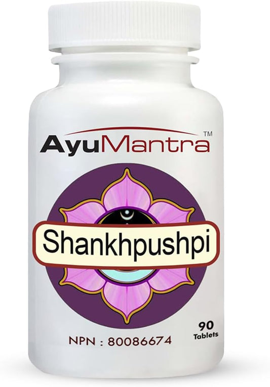 Shankhpushpi Tablets - 1000Mg, 90 Tablets | Supports Healthy Nervous System & Cognitive Function | USDA Non-Gmo, Vegan, Gluten-Free