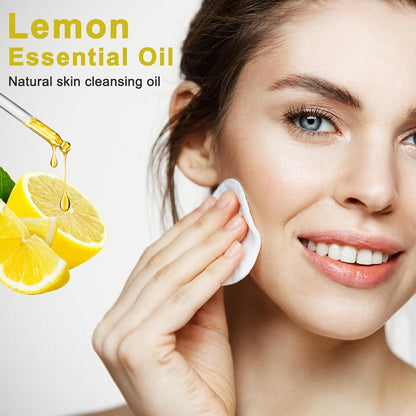Lemon Essential Oil 100ML, 100% Pure, 3.38 Fl Oz Aromatherapy Oil 100ML for Diffuser, Massage