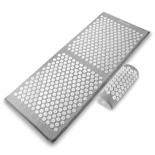 Acupressure Mat and Pillow Set for Back/Neck Pain Relief and Muscle Relaxation