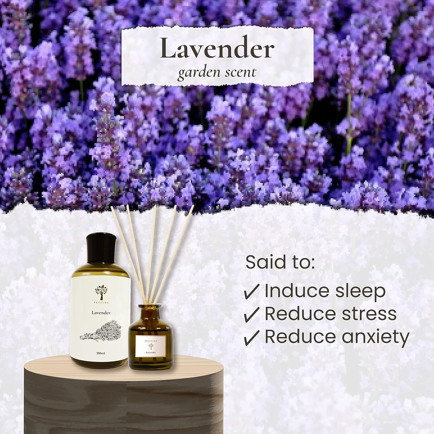 Lavender Dream Reed Diffuser for Home | Fresh Lavender & Eucalyptus Room Fragrance Reed Diffusers, Oil & Room Diffusers with Reeds Stick Set | Home Fragrance Scent Diffuser for Relaxation