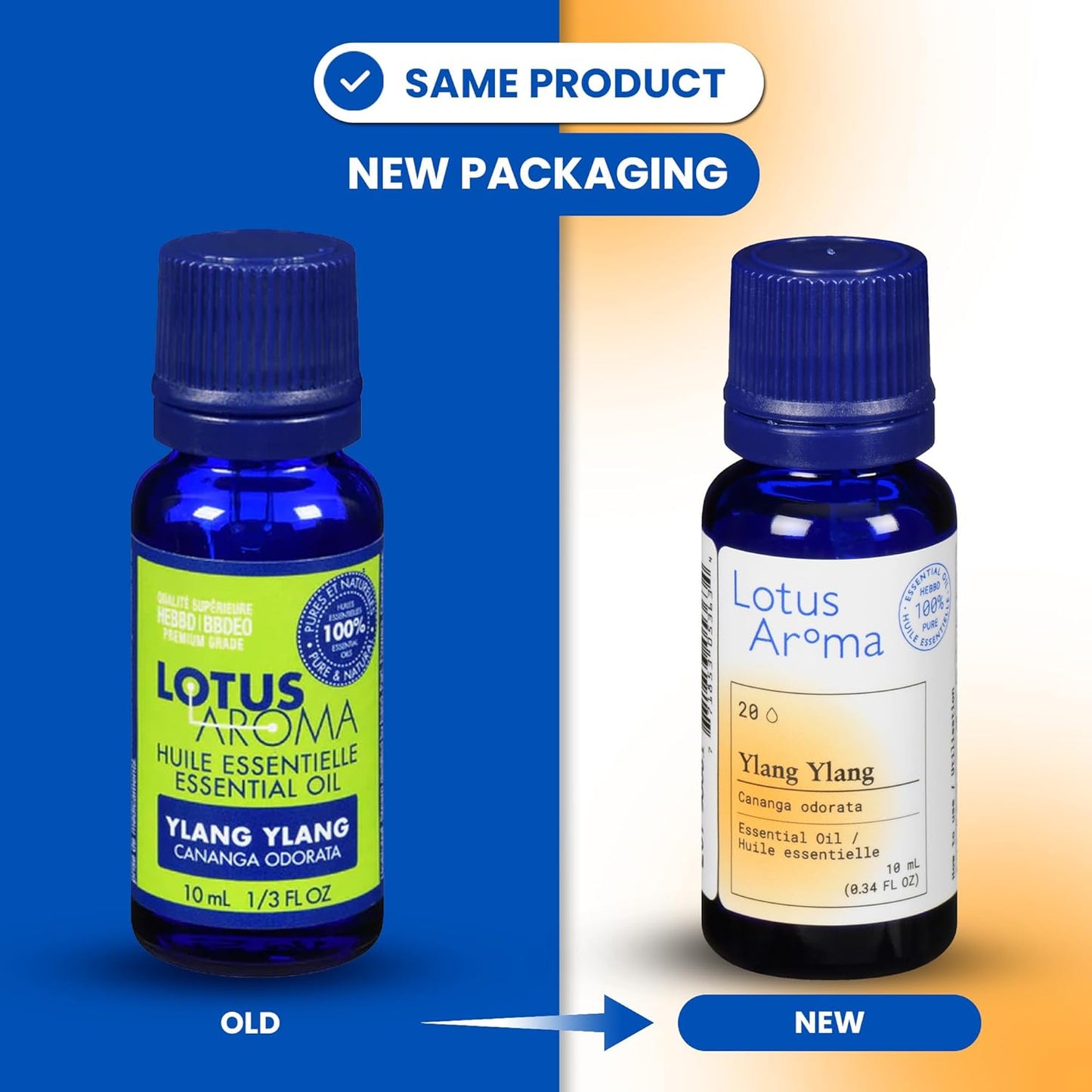 Premium Grade Ylang Ylang Essential Oil, 100% Pure & Undiluted, Relaxing Scent, Natural Essential Oil for Humidifier, Aromatherapy Oil, Fragrance Oil - Huile Essentielle 0.3Oz (10Ml)