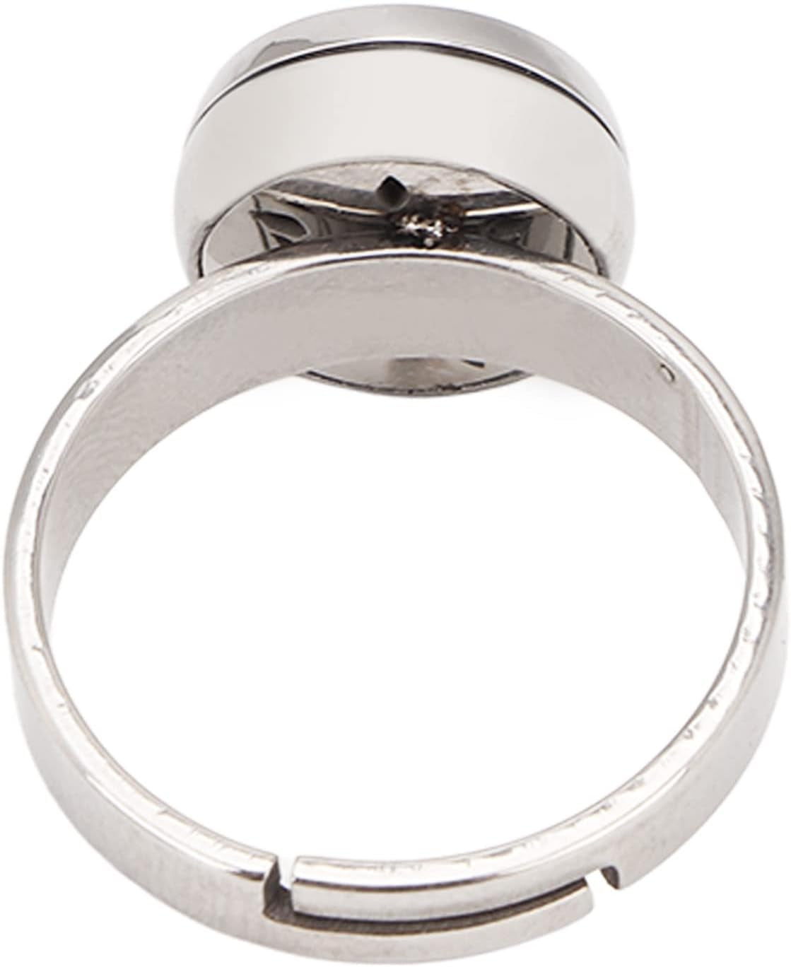 Essential Oil Diffuser Ring, Stainless Steel Ring Opening Adjustable Aromatherapy Essential Oil Ring Portable Jewelry Aromatherapy Diffusers Ring for Women, Girls, Aromatherapy Gifts(Type 1)