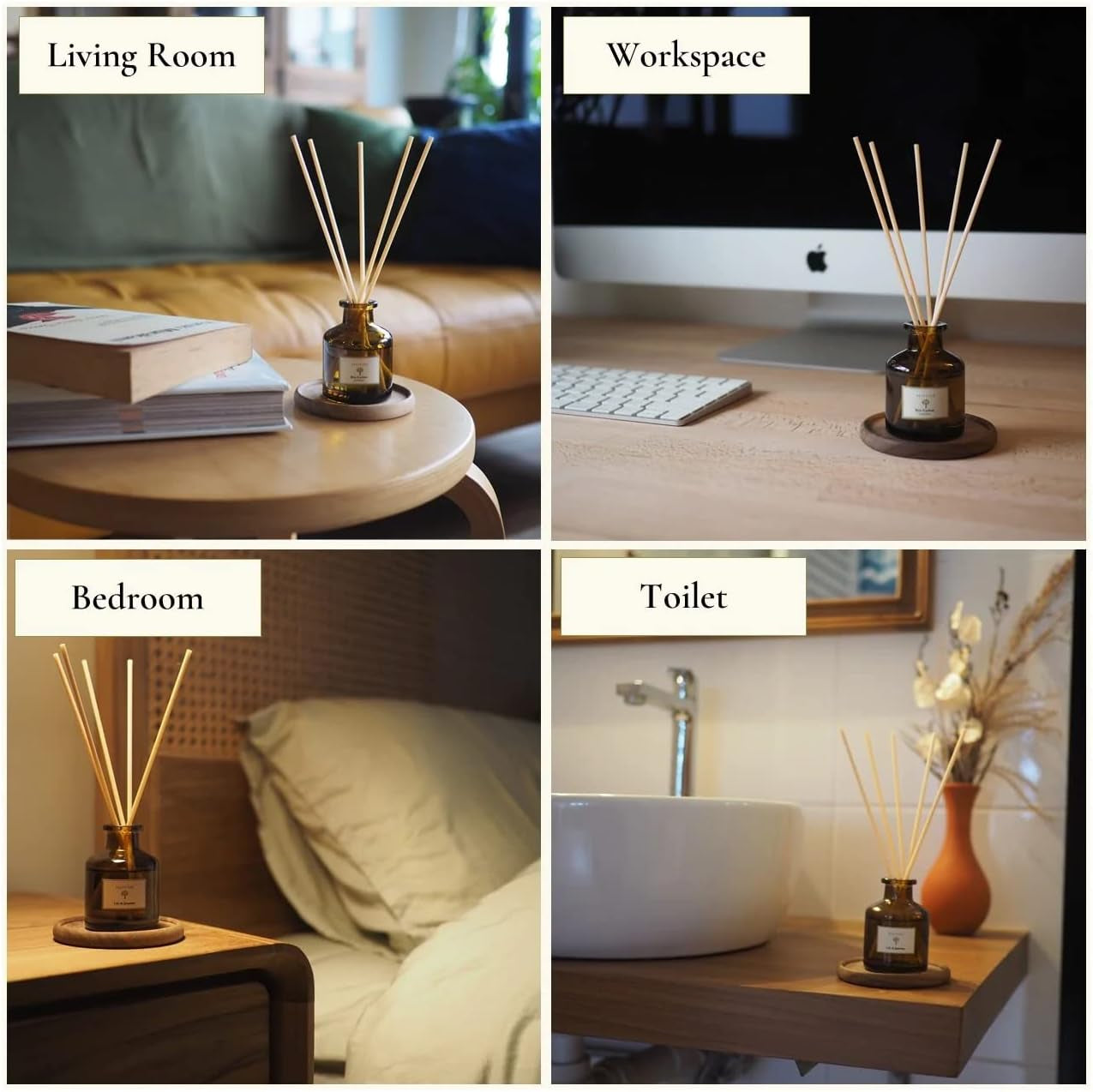 Lavender Dream Reed Diffuser for Home | Fresh Lavender & Eucalyptus Room Fragrance Reed Diffusers, Oil & Room Diffusers with Reeds Stick Set | Home Fragrance Scent Diffuser for Relaxation