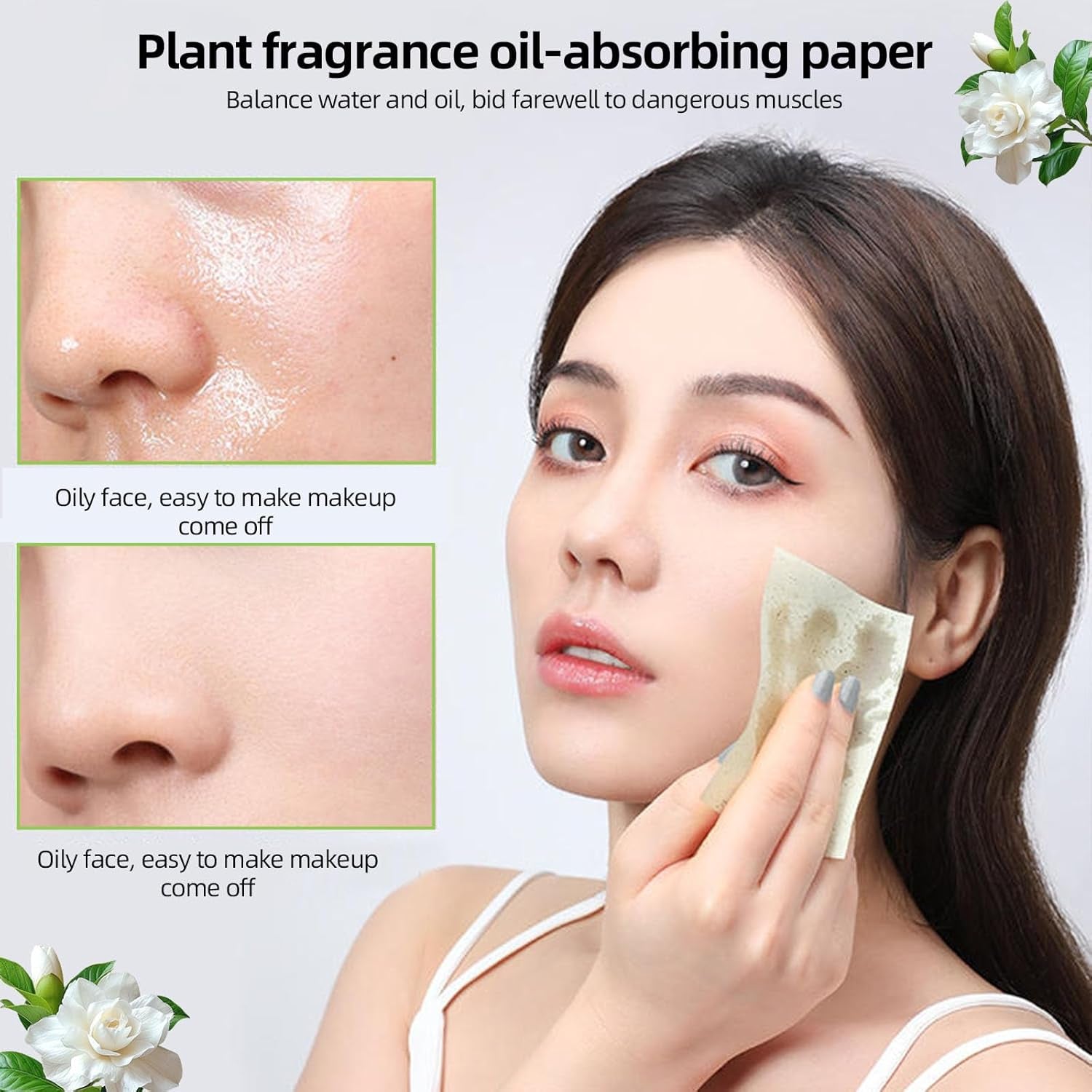 500 Pieces Facial Oil Blotting Paper Facial Skin Care Oil Control Film Oil Absorbing Sheets