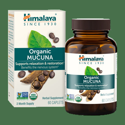 Organic Mucuna/Pruriens Supplement, Supports Relaxation, Tension Relief, 60 Caplets